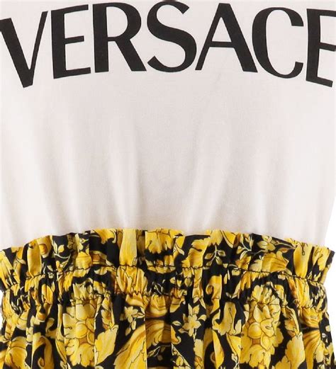 versace kleid schwarz weiß